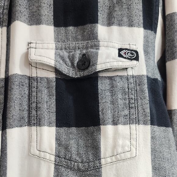 Metal Mulisha Black and White Plaid Shirt - Picture 3 of 14